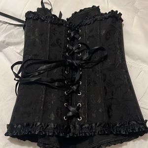 Beautiful black corset (size Med/34B)